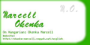 marcell okenka business card